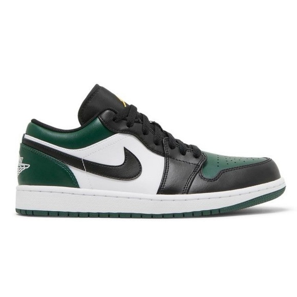 Nike Air Jordan 1 Low ‘Green Toe’ 2021 Men’s 8.5 553558-371 Sneakers NEW IN BOX